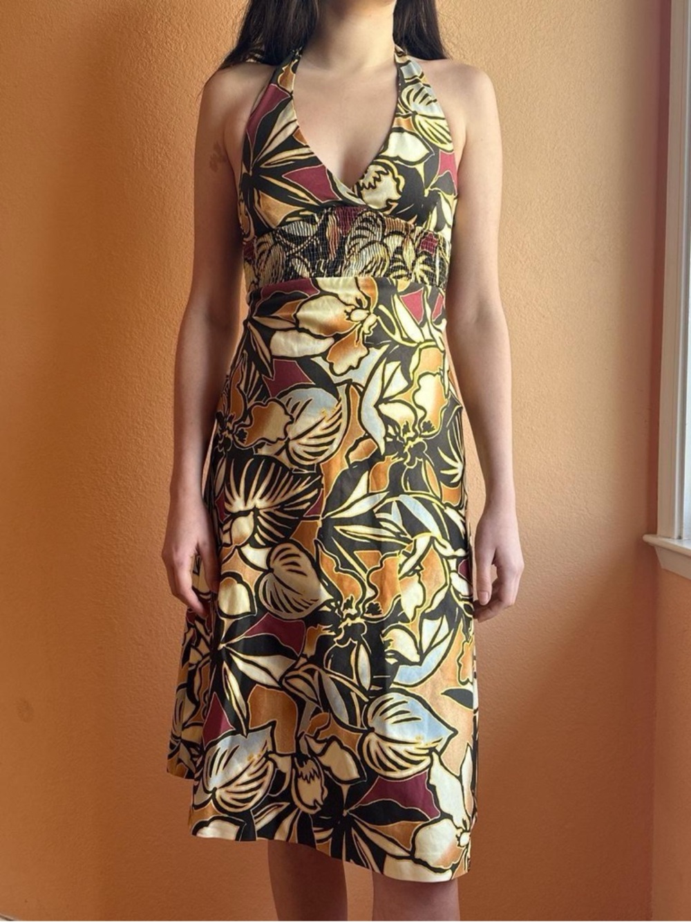Zara Floral Halter Dress